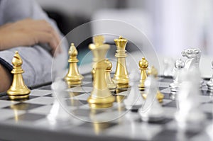 Business chess, smart business, business game Every game exchange is worthwhile.