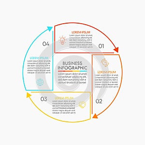 Business circle. timeline infographic icons designed for abstract background template