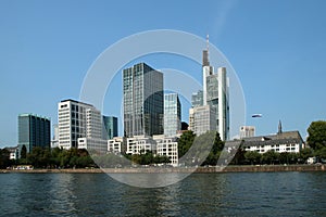 Business city center of the city of Frankfurt am Main photo