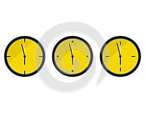 business clock  design element  logo