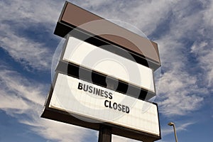 Business Closed Sign