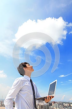 Business and cloud computing concept