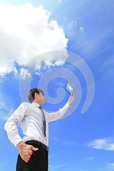 Business and cloud computing concept