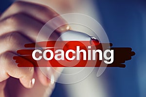 Business coaching concept