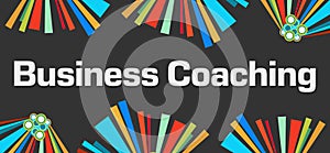 Business Coaching Dark Colorful Background