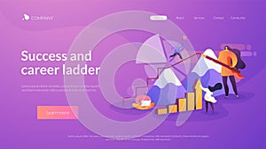 Business coaching landing page concept