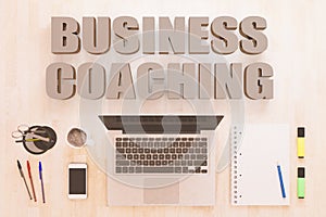 Business Coaching text concept