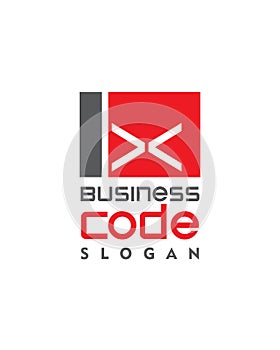 Business Code Logo , Progammer Logo Vector