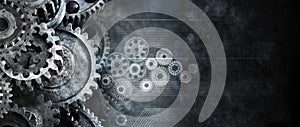Business Cogs Technology Banner Background