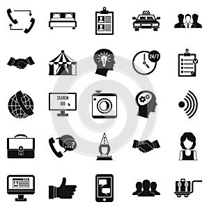 Business coherence icons set, simple style