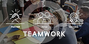 Business Collaboration Teamwork Corporation Concept