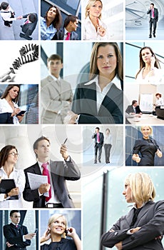 Business collage made of business pictures