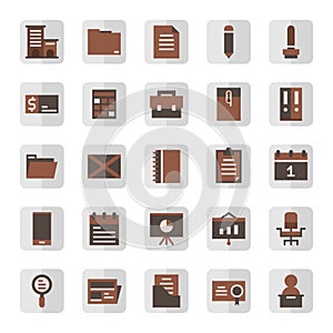 Business communication and presentation flat icon design