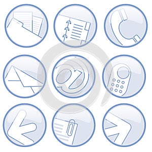 Business communications icons