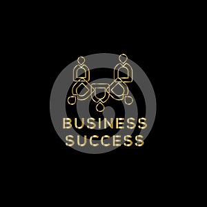 Business communications vector logo design