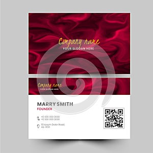 Business company card or visiting card set.