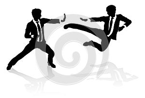 Business Competition Concept People Fighting