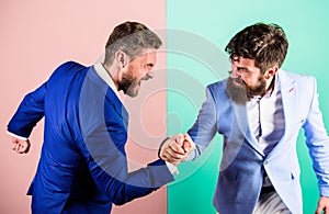 Business competition and confrontation. Hostile or argumentative situation between opposing colleagues. Business