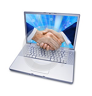 Business Computer Services Handshake