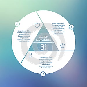 Business concept. Circle puzzle infographic. Template for cycle diagram, graph, presentation and round chart.