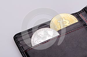 Business concept of digital cryptocurrency. Blockchain technology and bitcoin mining concept photo
