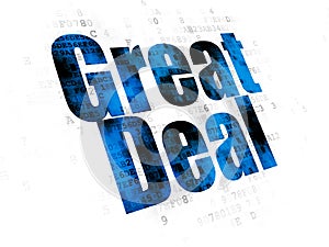 Business concept: Great Deal on Digital background
