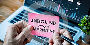 Business concept highlighting inbound marketing strategy professional representing customer attraction through valuable content