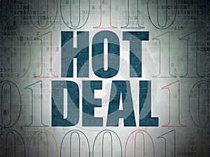 Business concept: Hot Deal on Digital Paper background