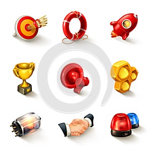 Business concept icon set