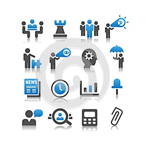 Business concept icon set