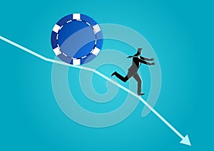 Blue Chip Stock Down