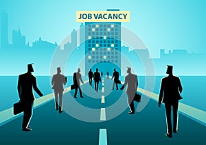 Business concept illustration for job vacancy