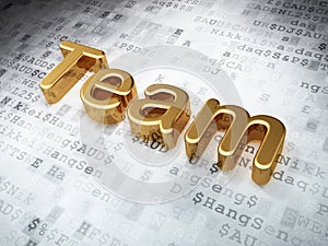 Business concept: Team on digital background