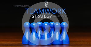 Business concept teamwork text cloud