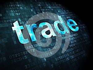 Business concept: Trade on digital background