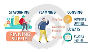 Business concepts for brainstorming and strategic problemsolving, vector design Generative AI