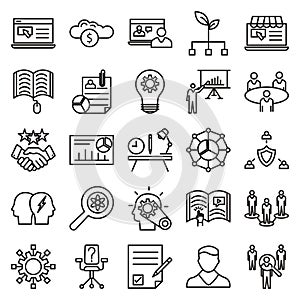 Business Concepts Line Vector Isolated Icon can be easily Modified and edit