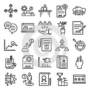 Business Concepts Line Vector Isolated Icon can be easily Modified and edit