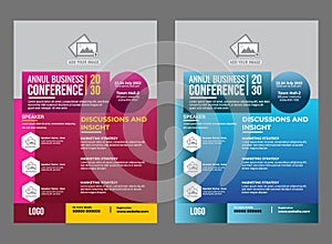 Business Conference Flyer Deign Very Modern Template