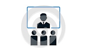 Business conference icon. Meeting concept icon used for website.