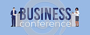 Business Conference Text Composition