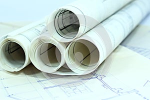 Business construction paperwork