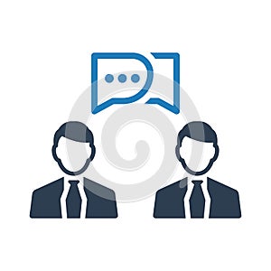 Business consultation icon