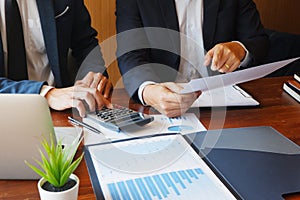 Business consulting businessman meeting brainstorming report project analyze