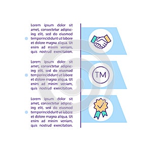 Business cooperation concept icon with text