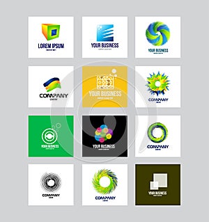 Business corporate logo set