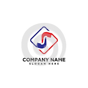 Business corporate S letter icon symbol logo design concept