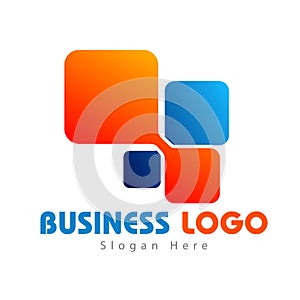 Business corporate square colorful logo design vector. black mechanical logo vector template.