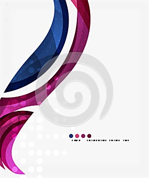 Business corporate wave background, flyer, brochure design template