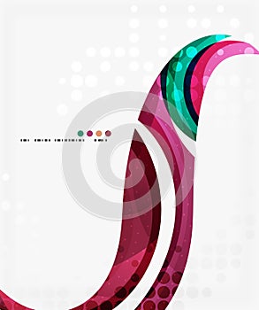 Business corporate wave background, flyer, brochure design template